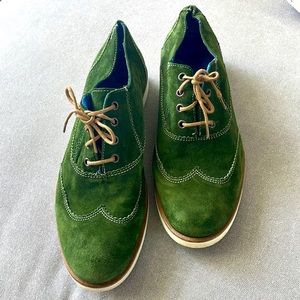 Men’s Suede John Fluevog shoes.